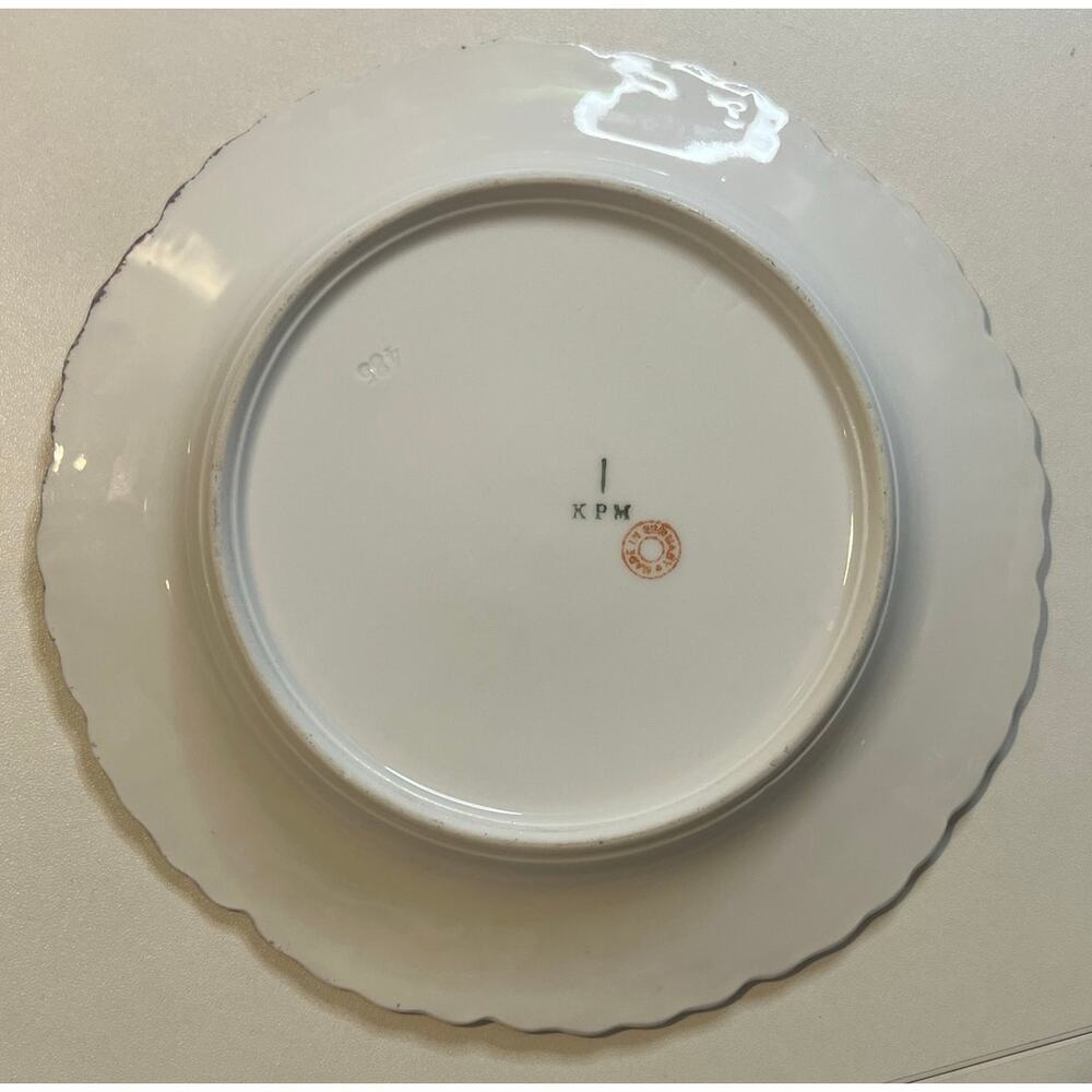 Vintage KPM Porcelain Plates - Set of 2 - Picture 11 of 12